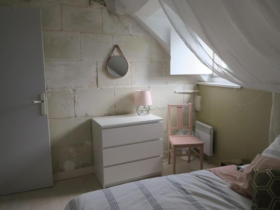 Appartement Des Hirondelles , Au Pied Du Chateau ชีนง ภายนอก รูปภาพ